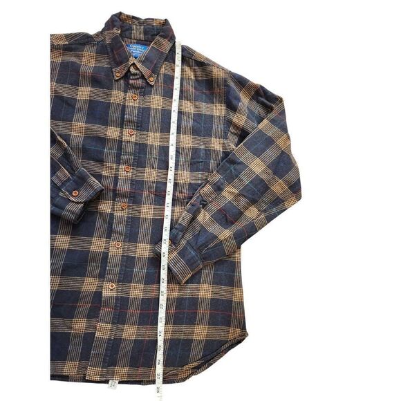 Pendleton country traditionals Men's flannel Made In USA cotton Brown sz Large - Picture 5 of 8